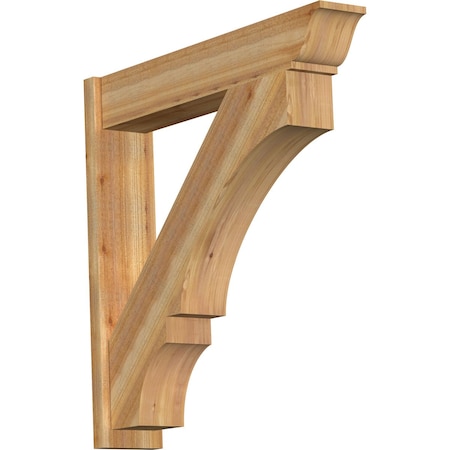 Balboa Traditional Rough Sawn Outlooker, Western Red Cedar, 8W X 42D X 42H